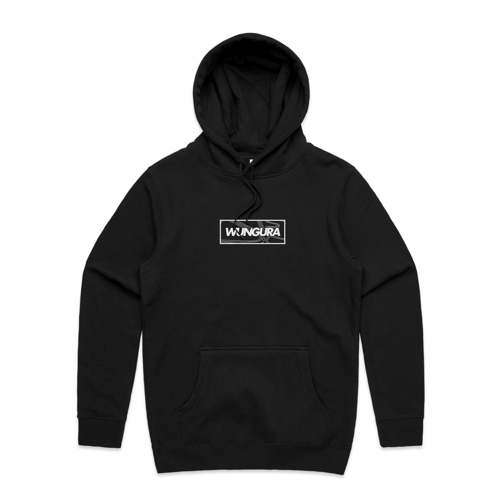 ADULT PLAIN WUNGURA HOODIE (Black)