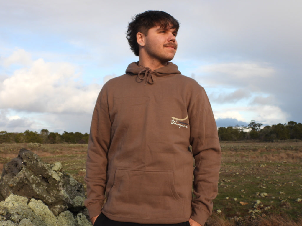 ADULT BROWN BOOMERANG HOODIES (Walnut)