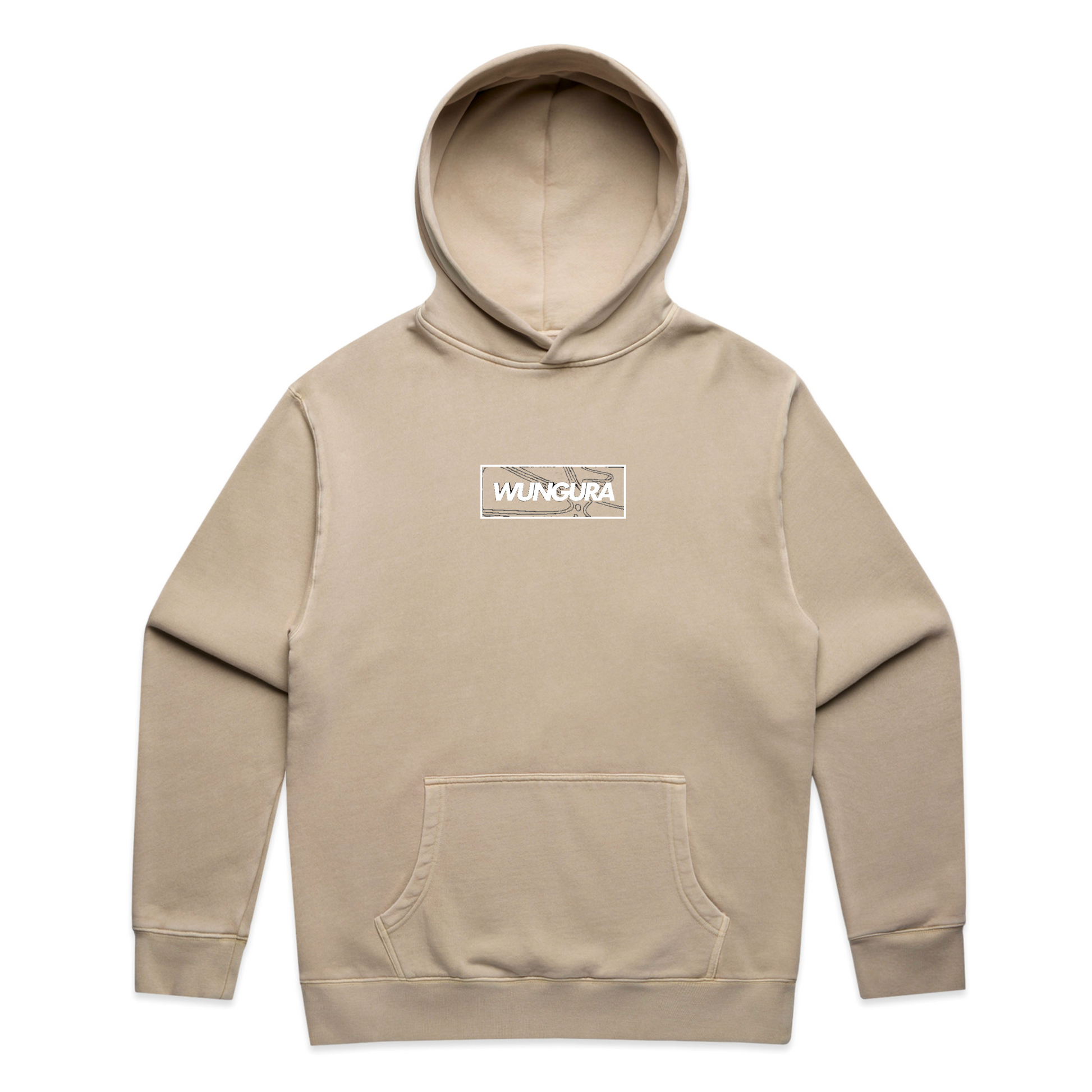 ADULT PLAIN WUNGURA HOODIE (FADED TAUPE)
