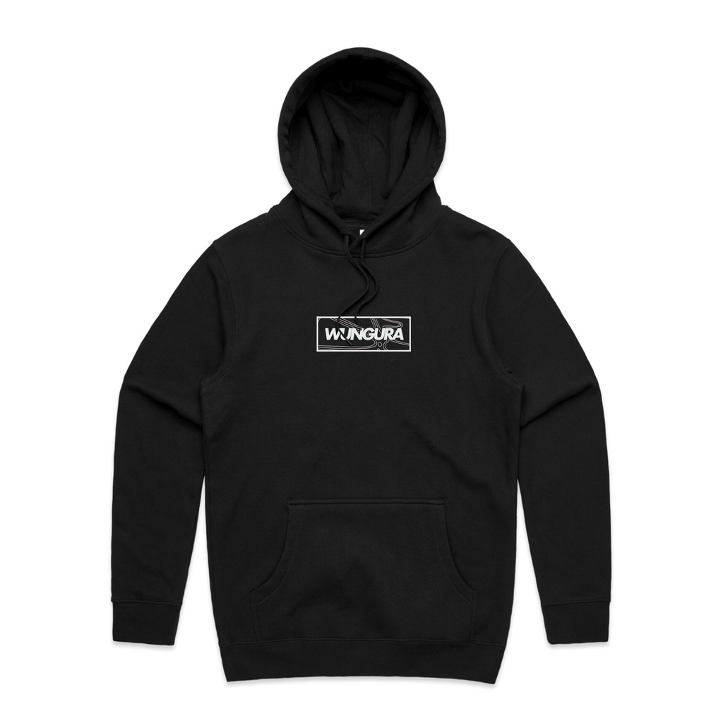 ADULT PLAIN WUNGURA HOODIE (Black)