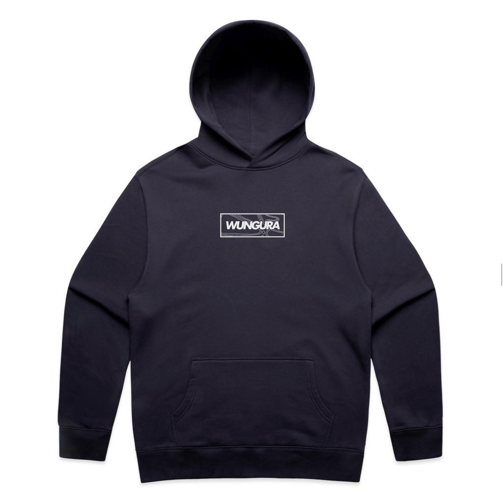 ADULT PLAIN WUNGURA HOODIE (Ink blue)
