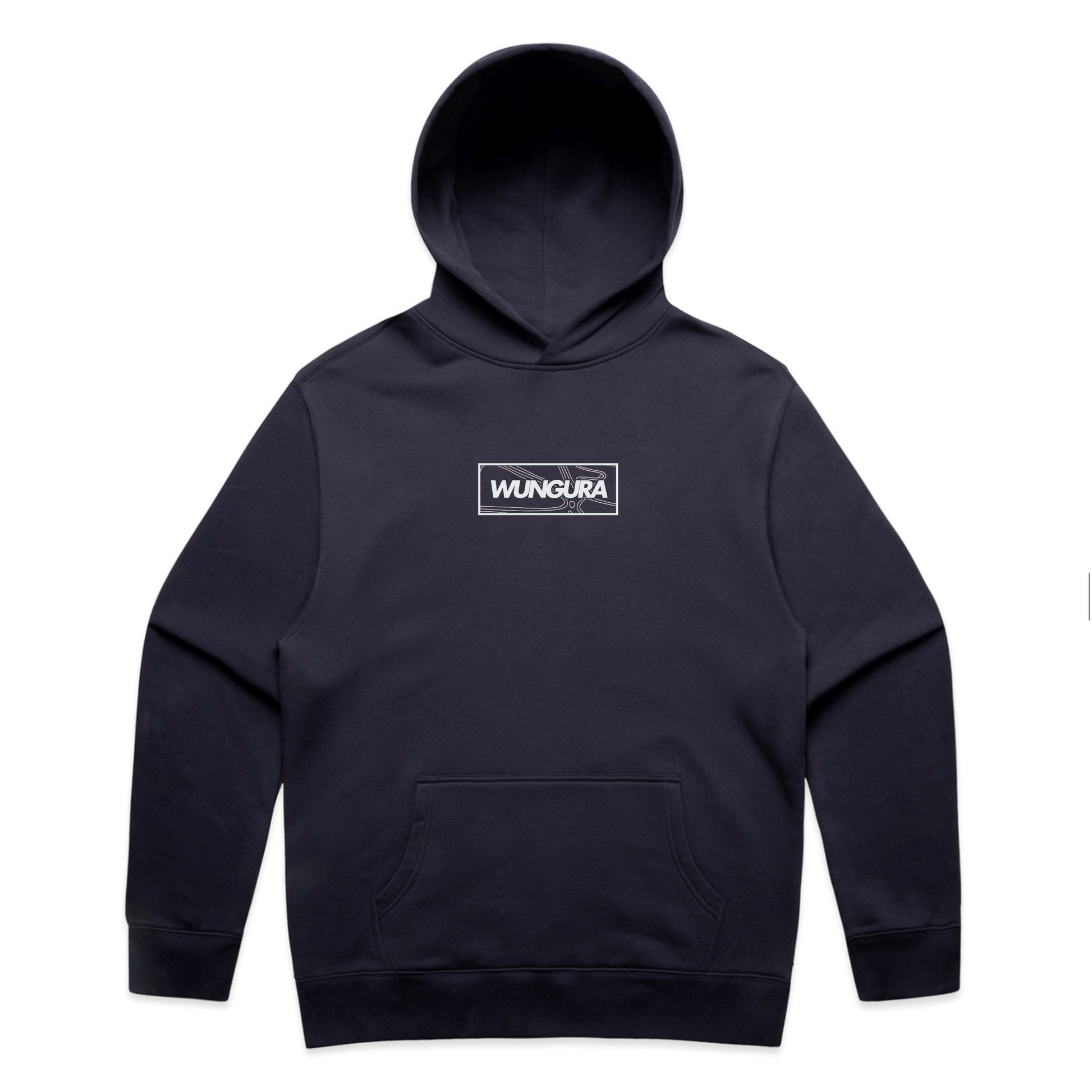 ADULT PLAIN WUNGURA HOODIE (Ink blue)