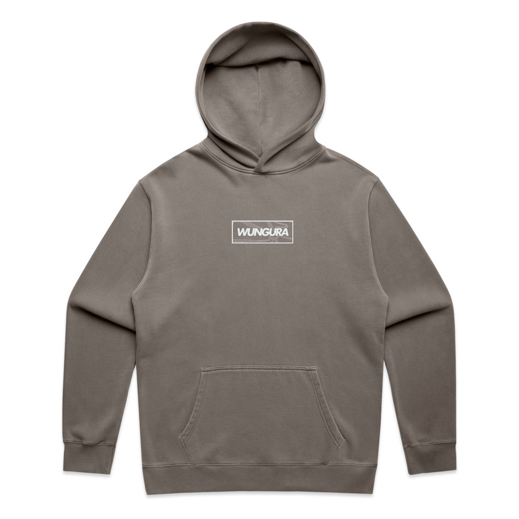 ADULT PLAIN WUNGURA HOODIE (Faded grey)