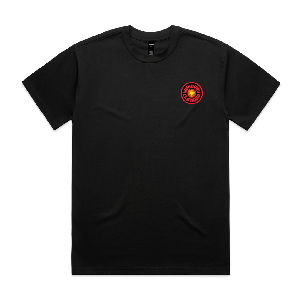 ADULT HEAVY SURF TEE (Black)