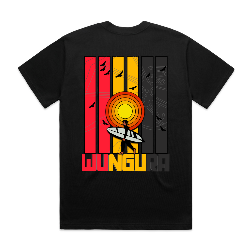 ADULT HEAVY SURF TEE (Black)