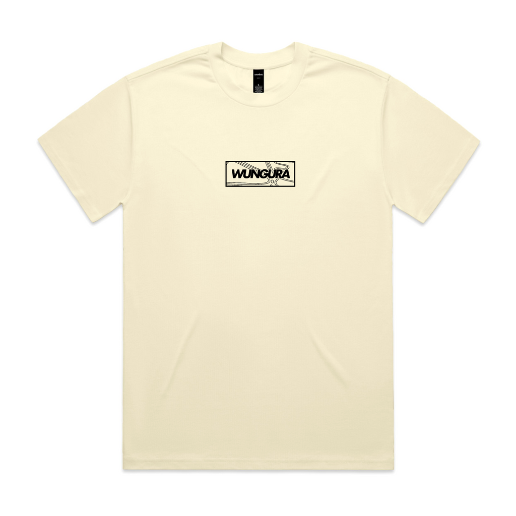 ADULT HEAVY BLACK LOGO PLAIN TEE (Butter)