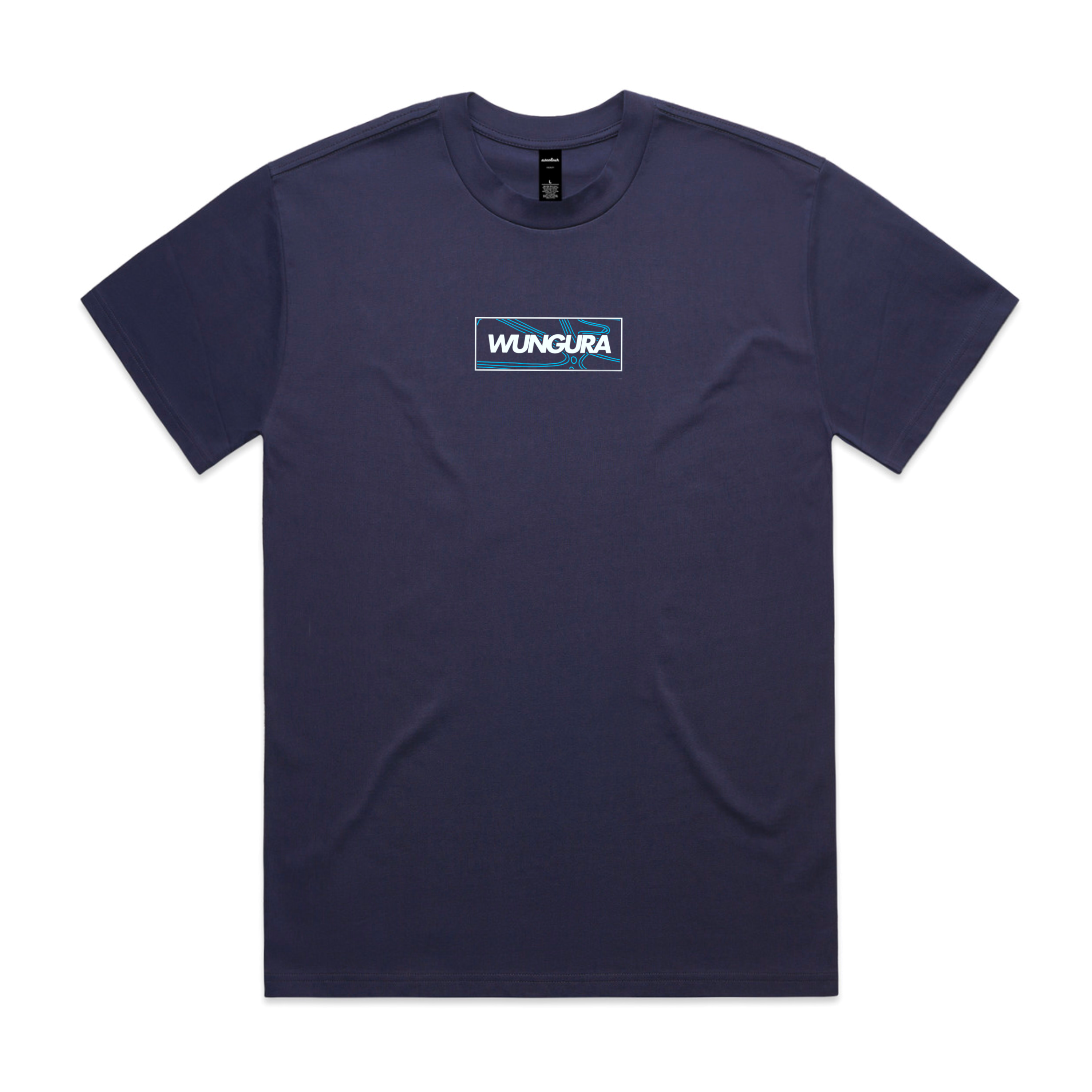 ADULT HEAVY BLUE LOGO PLAIN TEE (Midnight blue)