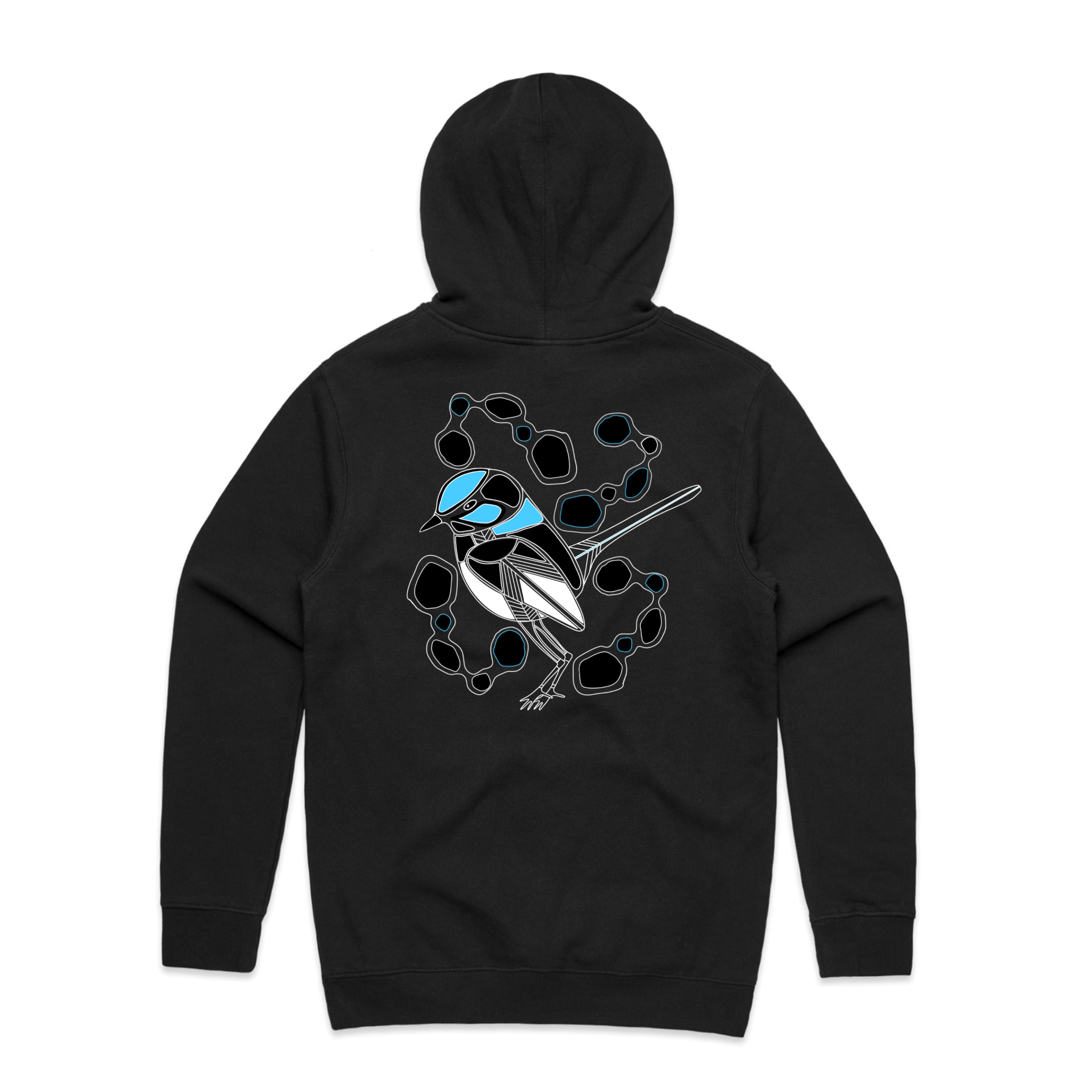 ADULT FAIRY-WREN HOODIE (Black)