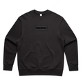 ADULT BLACK LOGO CREW NECK