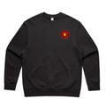 ADULT RED/YELLOW/BLACK LOGO CREW NECK