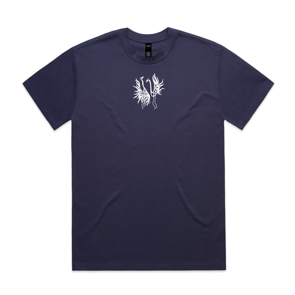 ADULT SACRED MOVEMENT HEAVY TEE (Midnight blue)