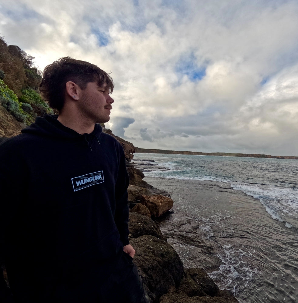 ADULT PLAIN WUNGURA HOODIE (Black)