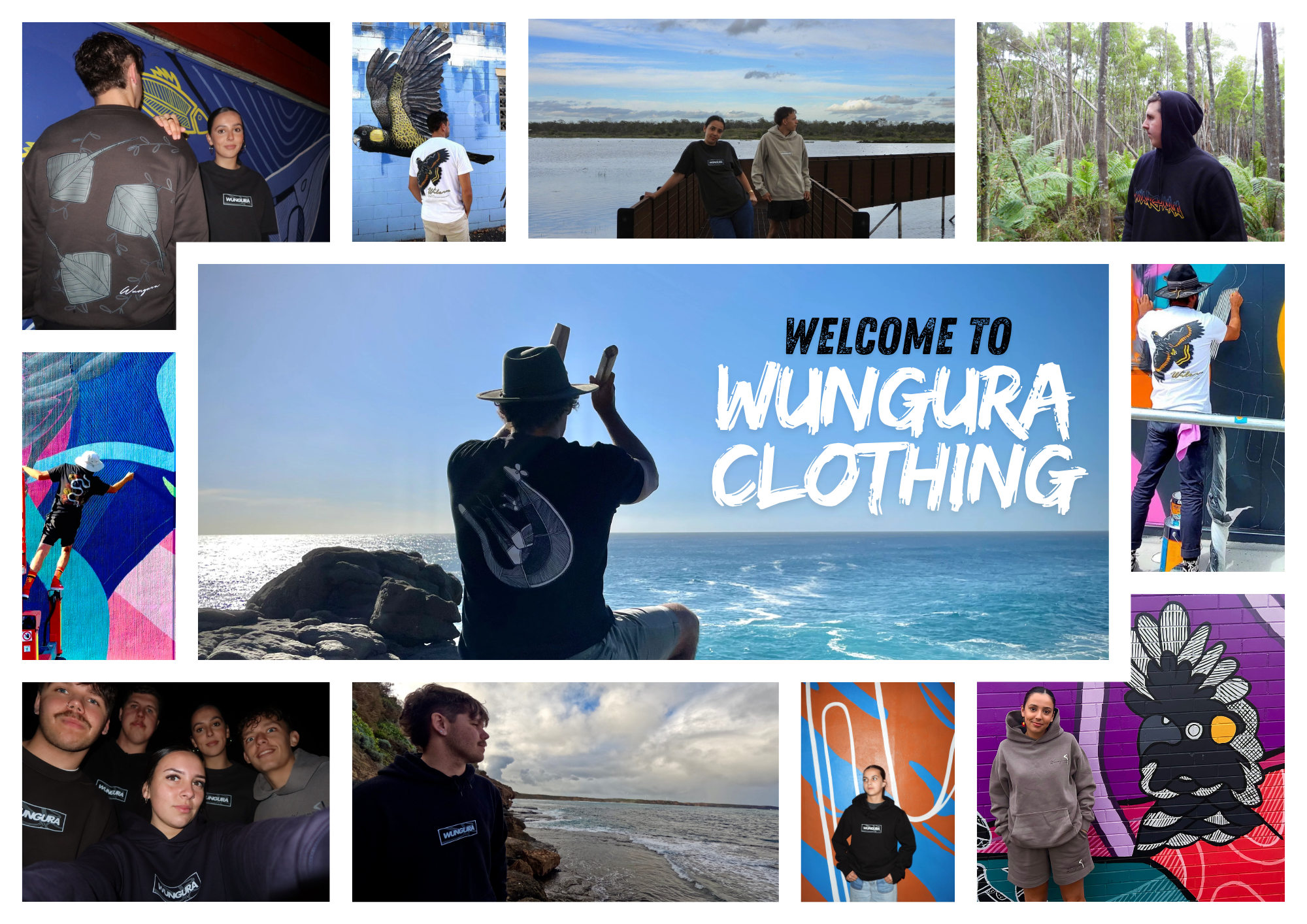 Multicolored Aesthetic Photo Collage Vision Board Flyer Landscape.png